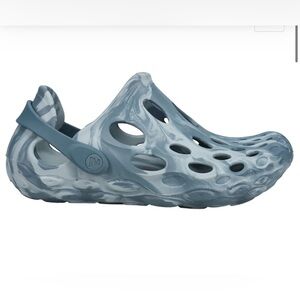 NWT MERRELL Hydro Moc Tie Dye Blue Slip On Clogs, Size 7